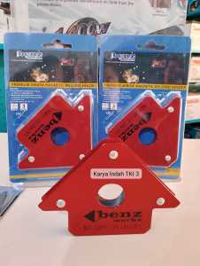 Panah Siku 12Kg BENZ WMH-03 3Inch Magnet 3"Inch Arrow Welding Magnetic Holder Jig Alat Bantu Siku 90 Kecil