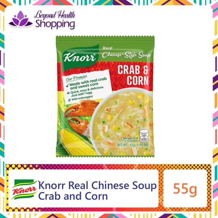 Knorr Crab and Corn Soup Powder Mix Made with Real Crab Meat, Sweet