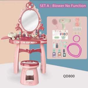 Kids Non-Toxic dressing table Cosmetics Beauty Toys Pretend Play Girls Princess Makeup Box Set Toy