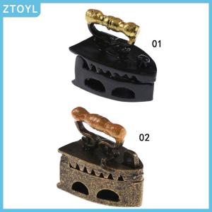 ZTOYL Dollhouse Room Model Mini Old Miniature Iron clothes Tool