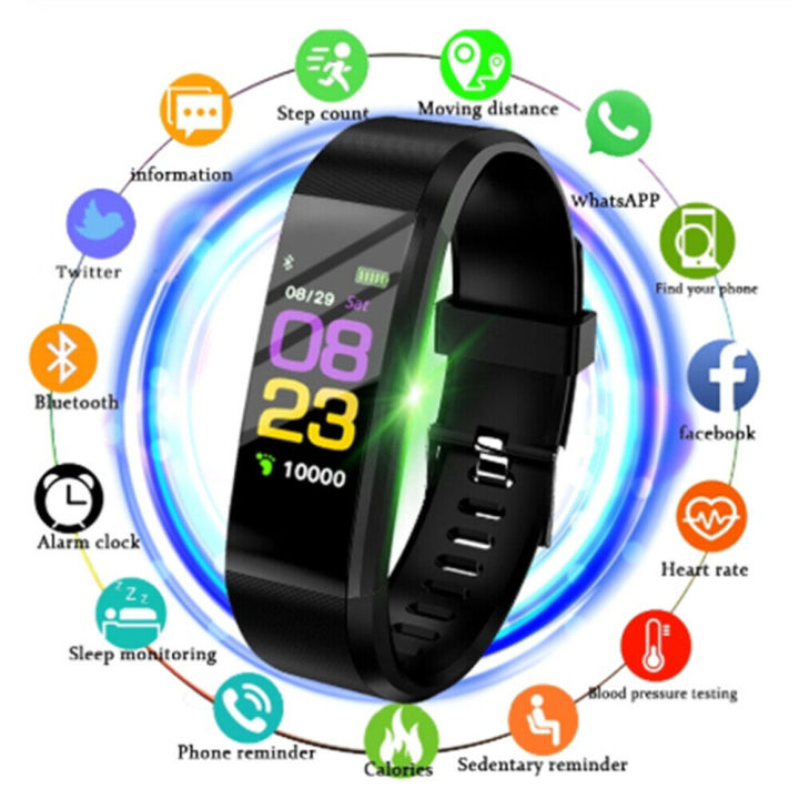 Bracelet Heart Rate Blood Pressure Smart Band Fitness Tracker