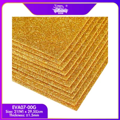 GLITTER EVA FOAM / DIY CRAFT PLAY / GLITTER FOAM SPONGE / ART & CRAFTS / KRAFTANGAN / A4 EVA FOAM / EVA07