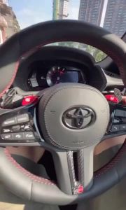 OnlyF U Replace Real Carbon Fiber Paddle Shifter For Toyota Supra A90 MK5 2019 2020-2022 Steering Wheel Shift Paddle Extension J6H9P
