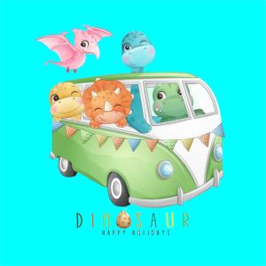 PVJ - Topi Pria Wanita Jaring Karakter Dino Trucker Hat Anak Outdoor Termurah