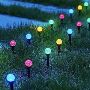 LAIMA Solar Bubble Ball String Lights 10/20 LED Christmas Lights Outdoor Waterproof Lamp Solar Power Crystal ball for Wedding Party Decoration