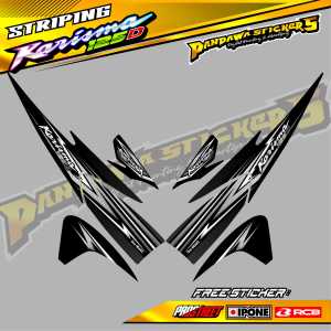 STRIPING VARIASI HONDA KARISMA 125 D / STIKER LIST MOTOR HONDA KARISMA 125 D