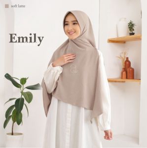 Azmeela Emily Khimar Semi Instant Crinkle Ironless Anti Kusut