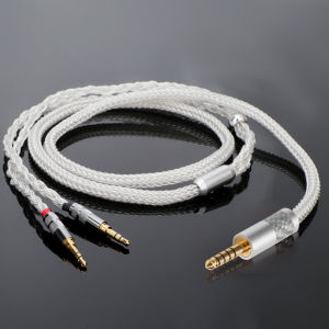 16Cores Pure Silver HiFi Audio Upgrade Earphone Cable XLR/4.4/2.5/6.35mm for Hifiman Sundara Ananda HE4XX HE560 HE-350 HE1000se
