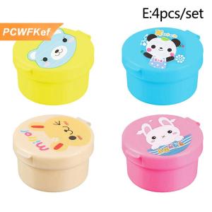 【PCWFKef】 Phim hoạt hình nước sốt chai mini Bento hộp động vật người bạn nước tương hộp nước sốt cà chua mật ong salad Sauce container Bento Hộp phụ kiện