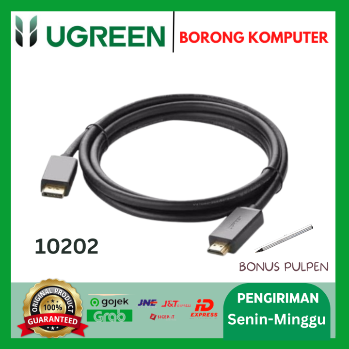 Kabel DP Male to HDMI Male UGREEN 10202 2M Black