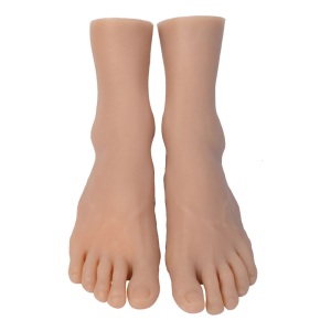 Teaching Aid TPE Foot Prototype Size 44 Simulation Foot Replicas TPE Texture Perfect for Shoe Exhibition Anatomy Learning