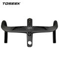 TOSEEK TR5500แฮนด์บาร์รถจักรยานเสือหมอบคาร์บอน,ราวจับคาร์บอน28.6มม. พร้อมที่ยึดคอมพิวเตอร์จักรยาน. 