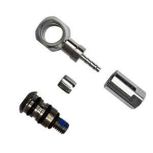 ANANAA Fitting Features 5-wire Rotatable Body Bicycle Hydraulic Brake Oil Pipe Aluminum alloy7075 stainless steel 2 Styles M5 Screw Compatible Xod High Quality Oil Brake Pipe Connection Bike Parts Accessories