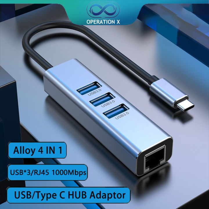 OPERATION X USB C HUB Hub Type C USB Splitter Thunderbolt 3 USB-C Dock