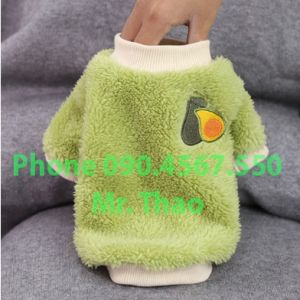 Quần áo cho Chó Mèo Vải Len dày ấm áp Mùa Thu Đông   Quần áo cho thú cưng