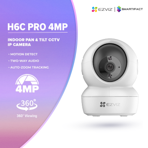 EZVIZ H6C PRO 4MP Home Security Wifi Camera 360°Pan&Tilt CCTV Camera Color Night Vision Noise Detection Auto-Tracking Two Way Calling