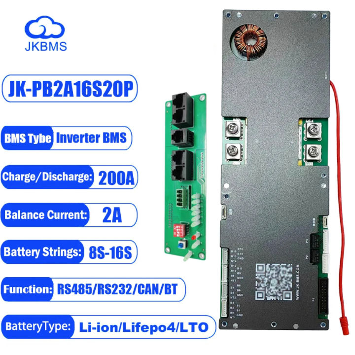 JK Inverter Smart BMS 8-16S 100A-200A RS485 CAN Active balancer 2A ...