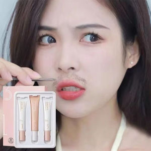 ครีมกําจัดขนคิ้ว ขนหนวด ไรผมบนใบหน้า สำหรับหญิงสาว ครีมกําจัดขนอ่อนโยนไม่ระคายเคืองเซรั่มและครีมกำจัดขน 3 in 1   พร้อมจัดส่ง