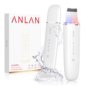 ANLAN Ultrasonic Skin Scrubber Peeling Facial Ultrasonic Facial Lifting Red Blue LED Skincare Pore Deep Cleansing Machine IPX72026