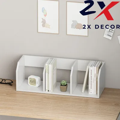 2X Decor - Kệ sách để bàn 3 ngăn tiết kiệm diện tích lắp ghép tiện dụng - 2X018