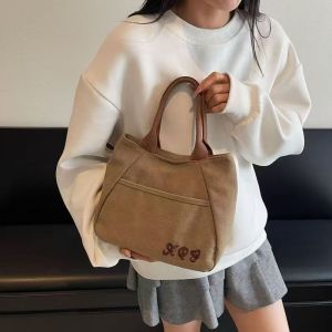 Unique canvas bag for women small tote bag for going to work commuter tote bag new everyday versatile lunchbox handbag