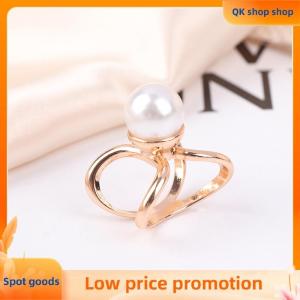 ✨QK shop✨ Fashion Scarves Buckle Women Brooches High-Grade Scarfs Buckles Stainless Steel Ring Scarf Clip Metal Brooch
