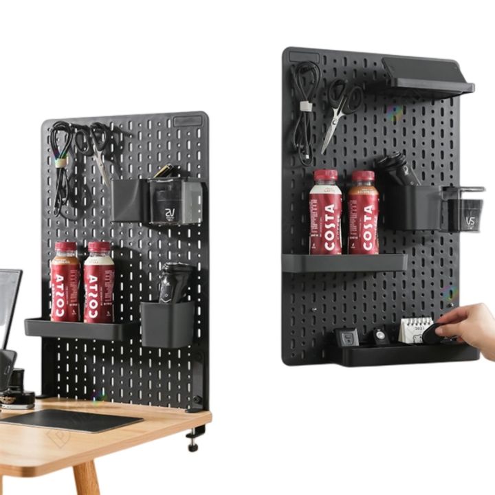 YSSH Pegboard Wall Shelf No Drill Pegboard Accessories DIY Storage