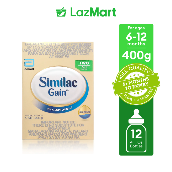Similac Gain 400G (6-12 months) Similac Gain For 6-12 Months Plain