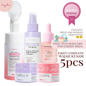 Adleeva Skincare Paket Complete Whitening 5 PCs Cerahkan Kulit Kusam dan Flek Hitam