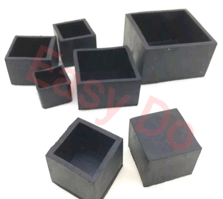 Square Rectangle Shape External Outer Rubber Cover Cap Furniture Foot