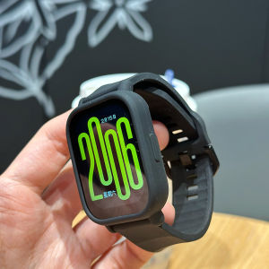 Silicone sports band+Case for Redmi Watch 5 Active/5 Lite TPU soft shell Wave Pattern Ocean strap