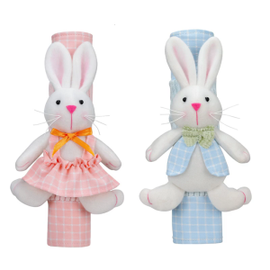 3D Cartoon Animal Themed Refrigerator Dust Covers Set For Spring Holiday Durability and Waterproof Home Decoration