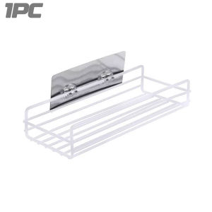 Multifunctional Bathroom Storage Shelf Wall Mounted Rack Bathroom Hanging Basket Shampoo Holder Bath Accessories Kitchen Seasoning Storage