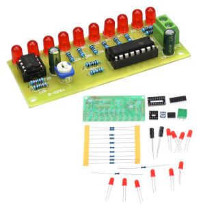 Fantic Led Chaser chảy nước ánh sáng NE555 mô-đun + cd4017 PCB board DIY Kit