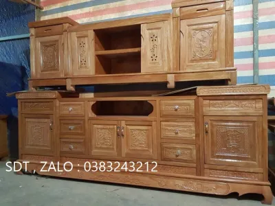 kệ tivi gỗ sồi 2m kệ phòng khách