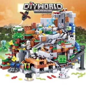 Mainan Minecraft Blocks Edukasi Minicraft Blok Bangunan Puzzle Mainan Anak Laki-laki