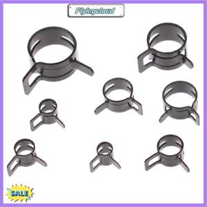 Follow Get New[FlyingC] 10Pcs Hose Clamps Fuel Hose Line Water Pipe Clamp Hoops Air Tube Fastener Spring Clips Diameter 6mm 7mm 8mm 10mm 12mm 14mm 16mm 20mm