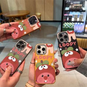 Phone Case For POCO X3 X5 X5 X6 X7 C50 C51 C61 C71 C75 PRO M2 M5S M6 M7 PLUS PRO Cute Loopy Leather Silicone Soft Case PWJK1004A
