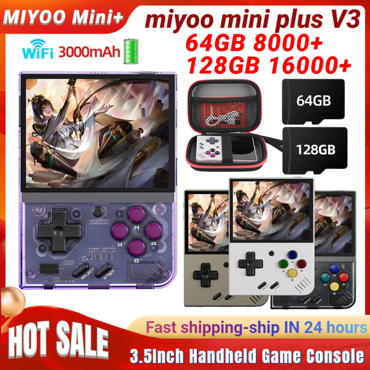 Miyoo Mini Plus V3 R Handheld Game Console 3.5Inch IPS HD Screen