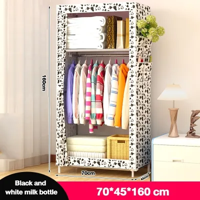 Simple dust-proof wardrobe Clothes cabnite Zipper Wardrobe Fashion Clothes Storage Wardrobe Easy to Install