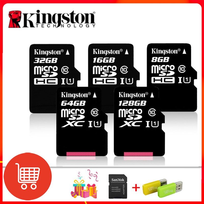 Kingston Class 10 80MB/s 16GB/32GB/64GB/128GB/256GB Micro SD MSD Memory Card