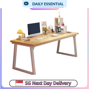 【DAILY ESSENTIAL】 A661 Study Computer Desk 100 120 cm Black Light Pine
