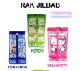 Rak jilbab tempat kerudung /Rak gantung tempat hijab. 