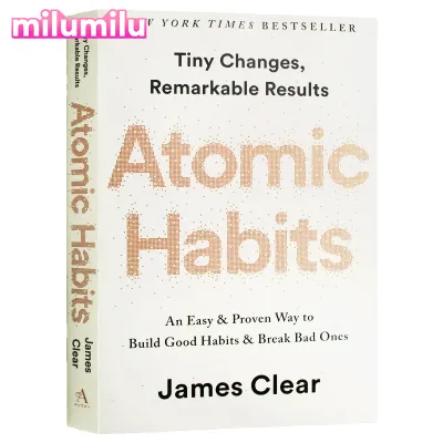Milu Atomic Habits James ชัดเจนต้นฉบับหนังสือภาษาอังกฤษ