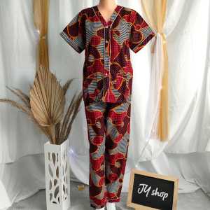 (1-XL) BAJU TIDUR BATIK PIYAMA BAGAN SKU 57901