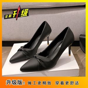 Free Shipping Stylish Beige Pumps With A Delicate Heel A New Autumn/Winter Collection For Women Elegant Pointed-Toe High Heels Perfect For Formal Occasions