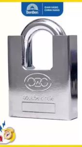 Ổ khóa chống cắt size lớn 60F Bạc thiết kế chống trộm chống sét thích hợp làm ổ khóa nhà khóa cổng - Ben Ben