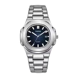 HOTI2026 New Luxury Watch Business 30M Waterproof Male Clock Luminous Date Stainless Steel Square Quartz Men Watch reloj hombre