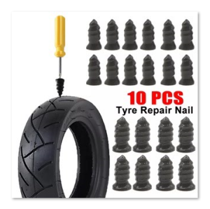 Quick Fix Tire Repair Bundle - 10 PCS of Tire Repair Nail and Car Wheel Accessories
