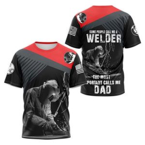 Summer Mens T Shirt Fashion Welder Uniform Casual O-neck Short Sleeve Tops Hip Hop Trend Harajuku Working Clothes Funny 3D Tees